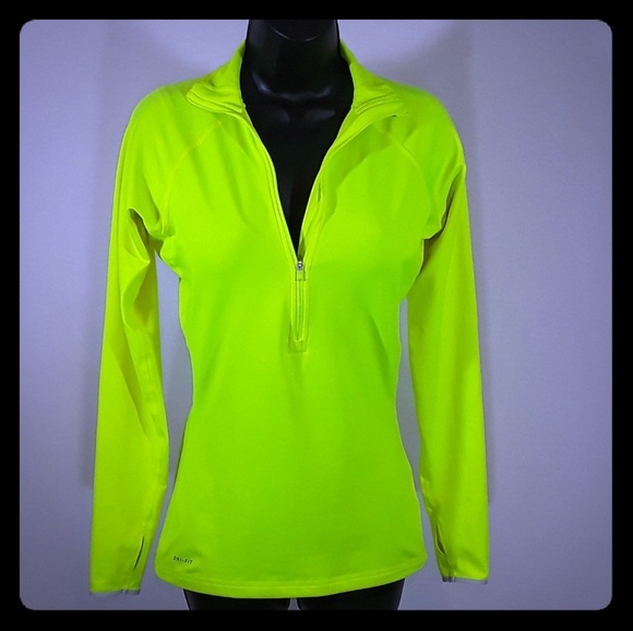 nike women's pro warm half zip long sleeve shirt